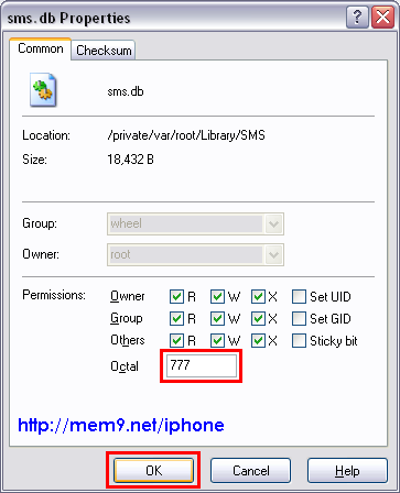 WinSCP SSH Directory/File Permissions